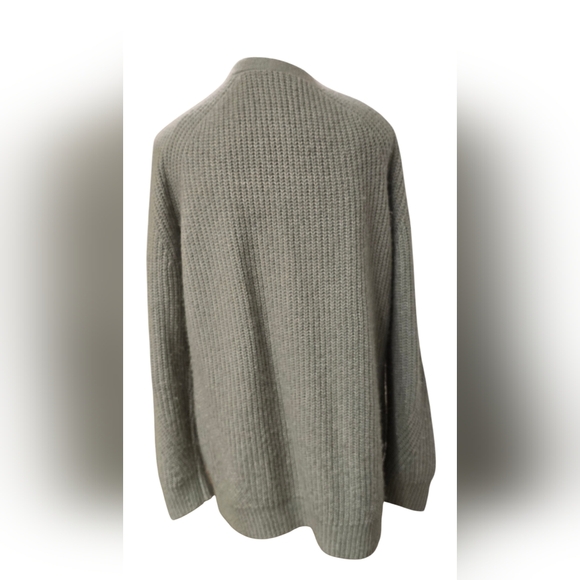 ALLSAINTS LEANNE CROPPED SWEATER AND CARDIGAN IN LIGHT GREEN - Picture 8 of 9